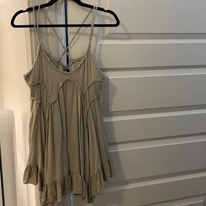 Fab’rik olive boho mini dress